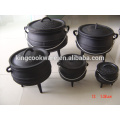 south Africa cast iron belly pot potjie pot with 3 legs for camping and outdoor